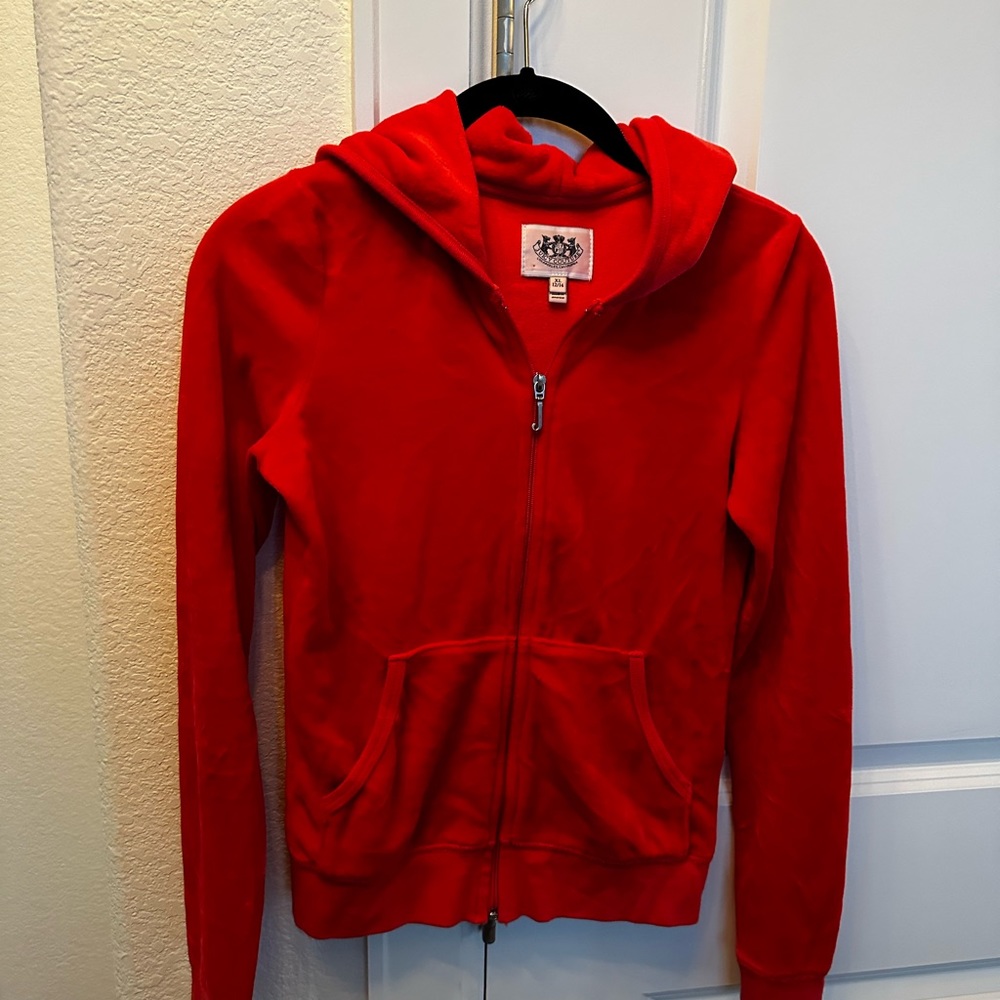 Juicy Couture kids Crimson velour jacket